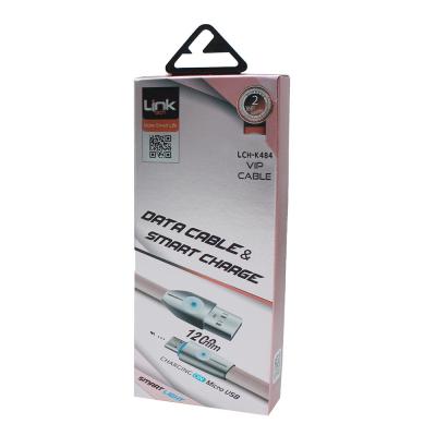 LINKTECH K484 ANDROİD IŞIKLI 1MT ŞARJ/SENKRONİZASYON KABLOSU