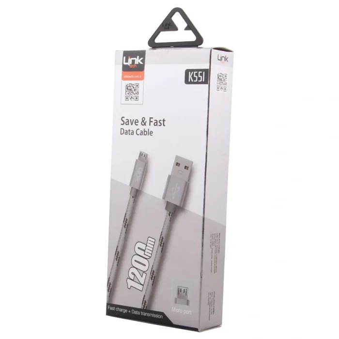 LINKTECH K551 ANDROID 120CM İPLİ DATA KABLO