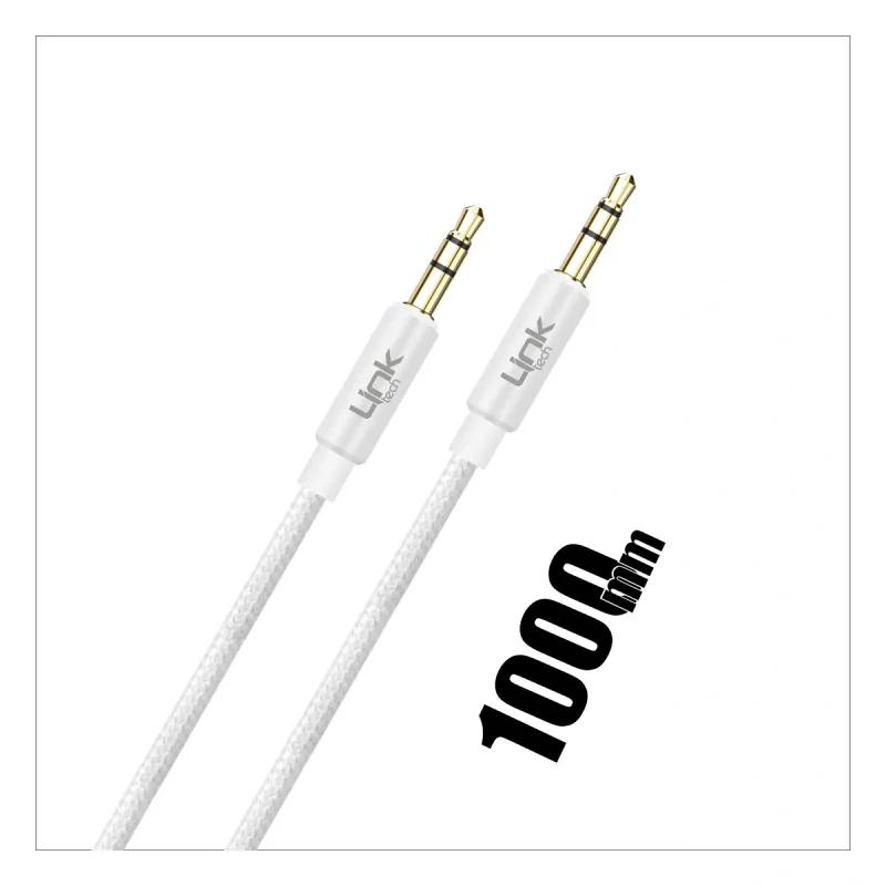 LINKTECH LCA - A577 3.5 AUX KABLO 1000 MM BEYAZ