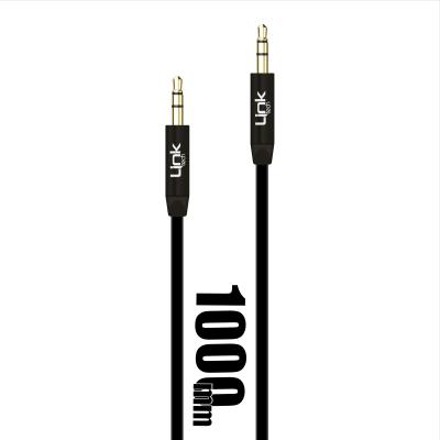 LINKTECH LCA - A585 3.5 AUX KABLO 1000 MM SİYAH