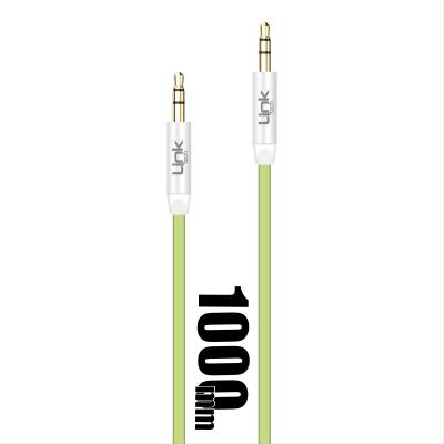 LINKTECH LCA - A585 3.5 AUX KABLO 1000 MM YEŞİL