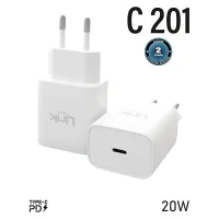 LİNKTECH LSC-C201 SAFE USB-C 20W ŞARJ BAŞLIĞI