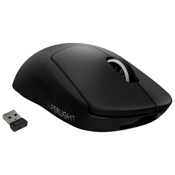 Logitech G PRO X Superlight 910-005881 Siyah Lightspeed Hero Şarjlı Optik Kablosuz Oyuncu Mouse