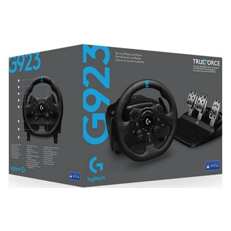 LOGİTECH G923 TRUEFORCA GAMİNG DİREKSİYON SETİ PS4/PS5/PC UYUMLU