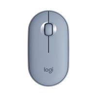 LOGİTECH M350 PEBBLE SESSİZ KABLOSUZ KOMPAKT MOUSE MAVİ/GRİ