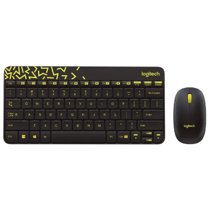 LOGITECH MK240 KABLOSUZ Q TR KLAVYE&MOUSE SET SARI-SIYAH