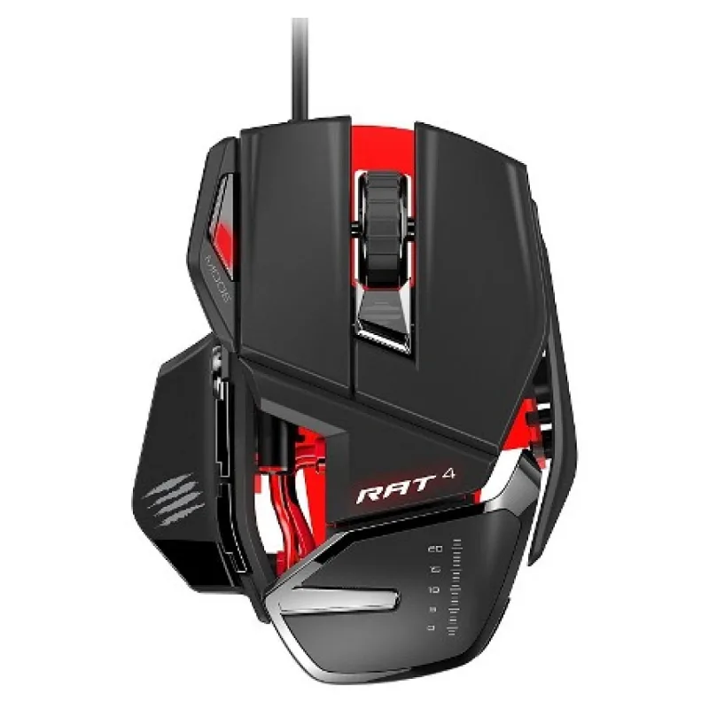 MAD CATZ RAT4 WİRED OPTİCAL USB LED RGB MOUSE 9 PROGRAMLI