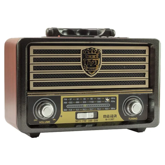 MEİER M-108BT NOSTALJİ RADYO SD KART/USB BLUETOOTH/AUX