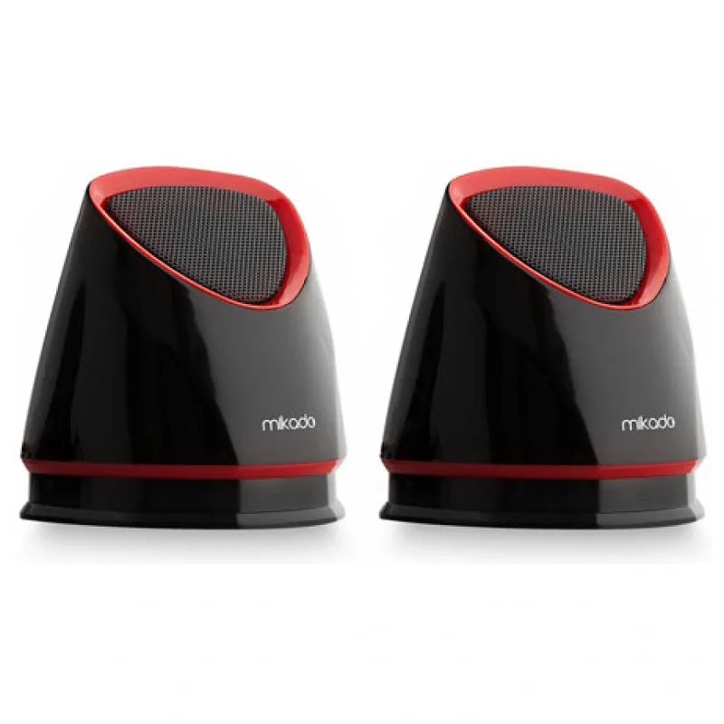 MİKADO MD-158 2.0 SİYAH/KIRMIZI USB SPEAKER