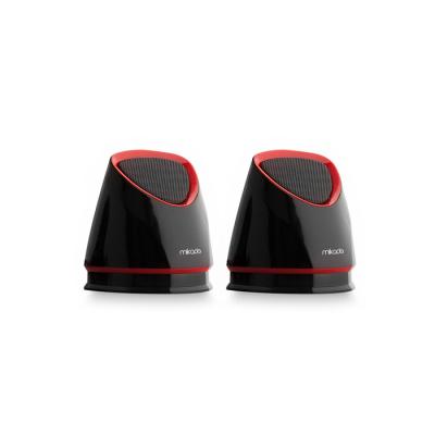 MİKADO MD-158 2.0 SİYAH/KIRMIZI USB SPEAKER