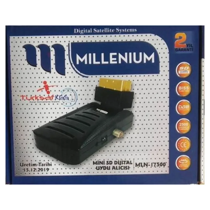 MİLLENİUM MLN-17500 MİNİ SD SCART UYDU ALICISI