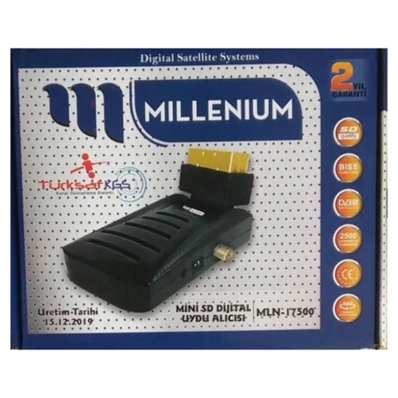 MİLLENİUM MLN-17500 MİNİ SD SCART UYDU ALICISI