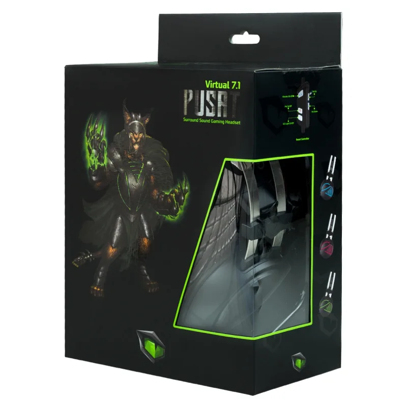 MONSTER PUSAT VIRTUAL 7.1 RGB TİTREŞİMLİ GAMING HEADSET KULAKLIK