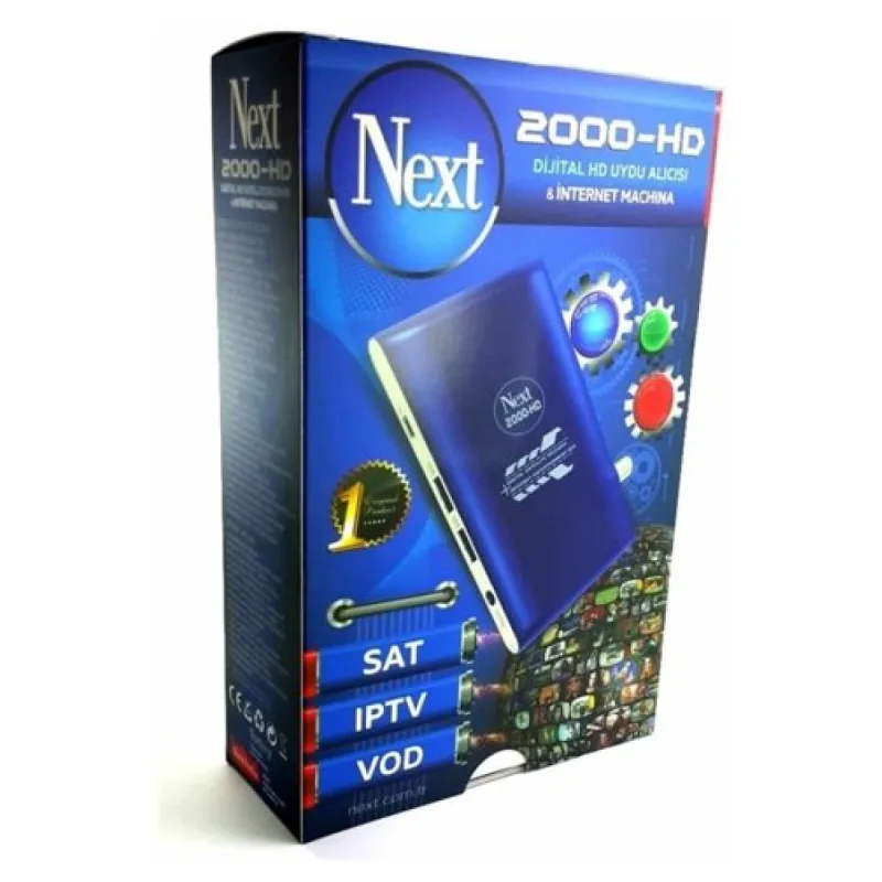 NEXT 2000 HD UYDU ALICI İNTERNET MACHINA IP TV 2000HD