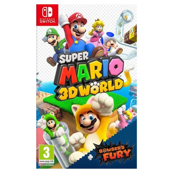 NINTENDO SWITCH OYUN SUPER MARIO 3D WORLD + BROWSER'S FURY OYUN