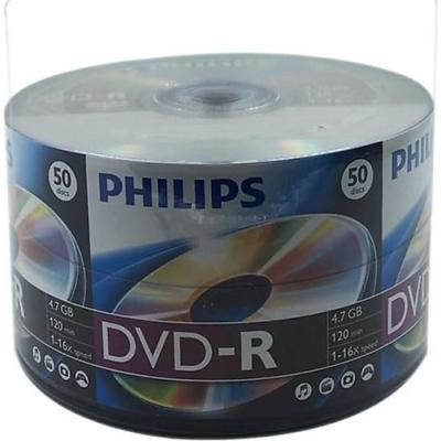 PHİLİPS 50'LİK 16X 4.7 DVD-R  BOŞ DVD TEKLİ ADET