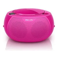 PHILIPS AZ100B/12 PEMBE PORTATİF CD ÇALAR FM RADYO MÜZİK SETİ