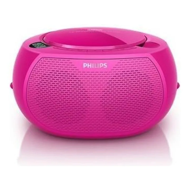 PHILIPS AZ100B/12 PEMBE PORTATİF CD ÇALAR FM RADYO MÜZİK SETİ