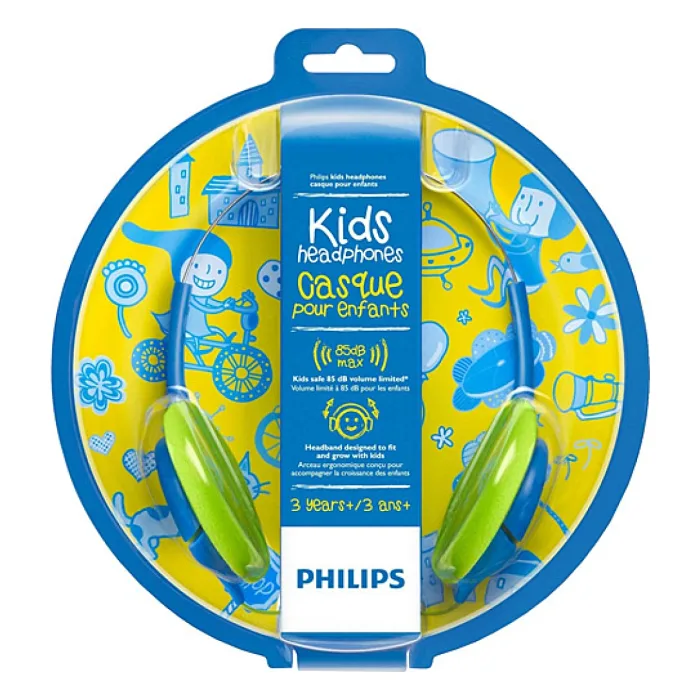PHİLİPS SHK1030 ÇOCUKLAR İÇİN KULAKÜSTÜ KULAKLIK MAVİ-YEŞİL