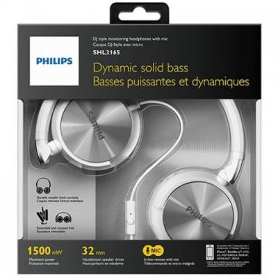 PHILIPS SHL3165WT/00 DYNAMIC SOLID BASS BEYAZ KULAKÜSTÜ KULAKLIK