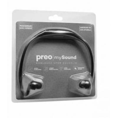 PREO MY SOUND BT-06 KULAKİÇİ BLUETOOTH KULAKLIK SİYAH