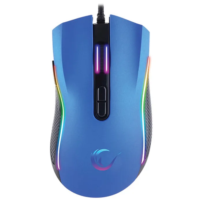 RAMPAGE SMX-R44 MAKROLU MAVİ 6400DPİ RGB LEDLİ GAMİNG OYUNCU MOUSE