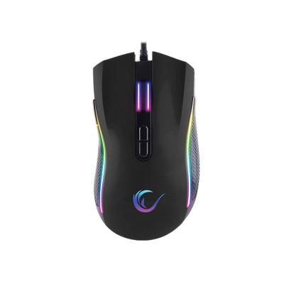 RAMPAGE SMX-R44 MAKROLU SİYAH 6400DPİ RGB LEDLİ GAMİNG OYUNCU MOUSE