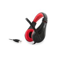 RAMPAGE SN-RU2 SİYAH/KIRMIZI OYUNCU USB MİKROFONLU KULAKLIK