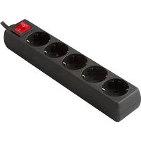 S-LINK SPG8-5-15 3 MM 5 Lİ AKIM KORUMALI SİYAH PRİZ 11061
