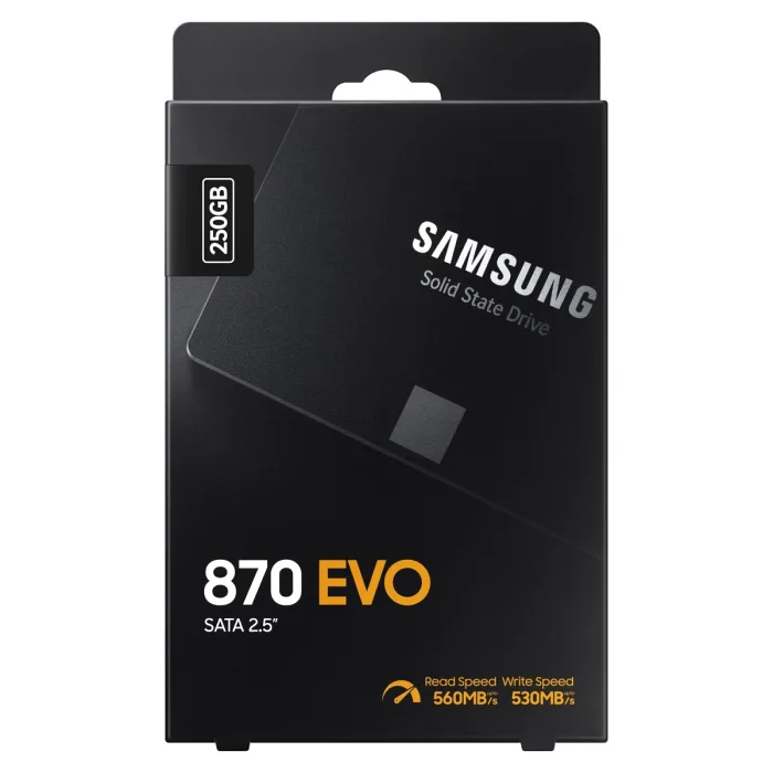 SAMSUNG 870 EVO 250GB 2.5 İNÇ SATA 3 SSD MZ-77E250BW 560/530 MB/S