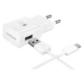 SAMSUNG TRAVEL ADAPTER (AFC) EP-TA20E WHİTE TYPE C / EP-TA20EWECGWW