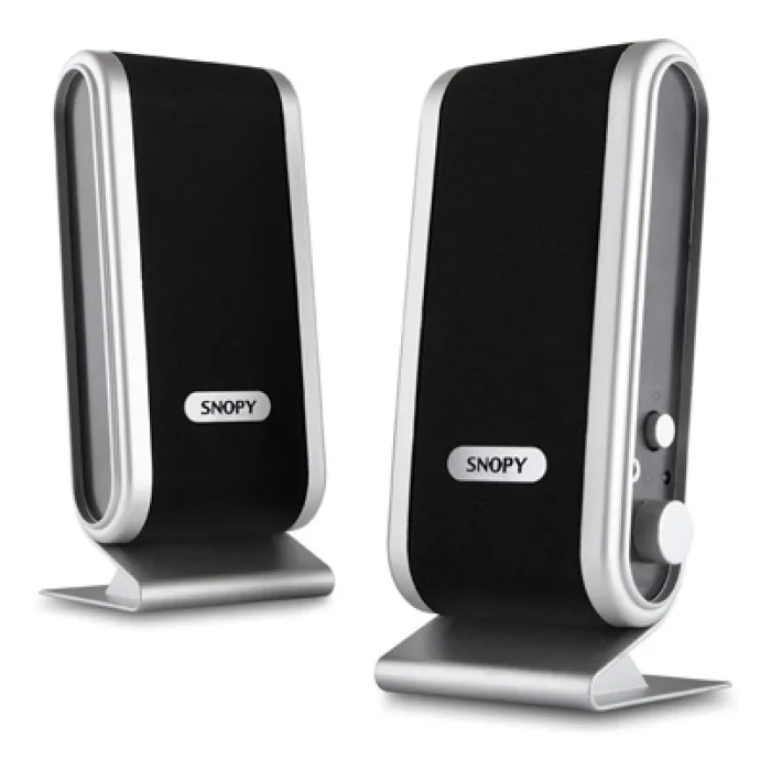SNOPY SN-820 2.0 SİYAH/GÜMÜŞ LCD İNCE TASARIM USB SPEAKER