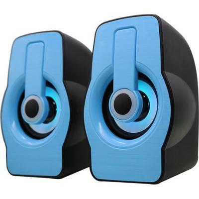 SNOPY SN-X23 2.0 MULTİMEDİA RGB IŞIKLI 3W*2 SİYAH/MAVİ USB SPEAKER