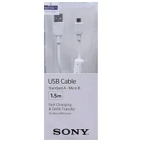 SONY MİCRO USB ŞARJ VE TRANSFER KABLOSU CP-AB150 BEYAZ