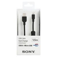 SONY MİCRO USB ŞARJ VE TRANSFER KABLOSU CP-AB150 SİYAH