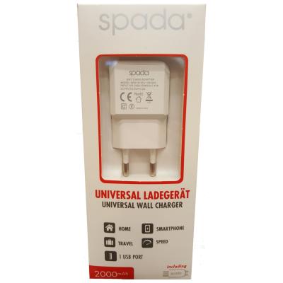 SPADA  USB ŞARJ BAŞLIK 1A + 1 MT LIGHTING KABLO