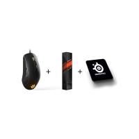 STEELSERİES RİVAL 110 MOUSE + QCK MOUSEPAD + BARDAK ALTLIĞI
