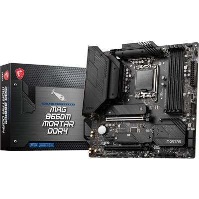 TEŞHİR MSI MAG B660M MORTAR DDR4 M2 NVME PCIE 16X V4.0 1700P MATX