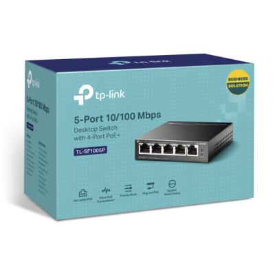 TP-LINK TL-SF1005P 5 PORT 4 PORT POE+ 10-100 MBPS SWITCH ÇELİK KASA