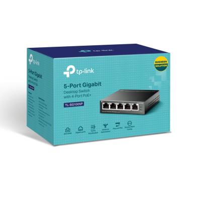 TP-LINK TL-SG1005P 5-PORT GİGABİT POE MASAÜSTÜ SWITCH