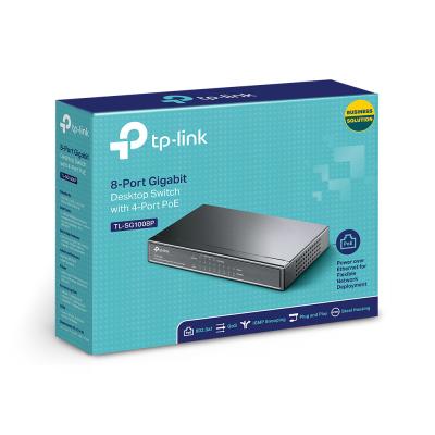 TP-LINK TL-SG1008P 8 PORT GBIT 4 PORT POE ÇELIK KASA SWITCH