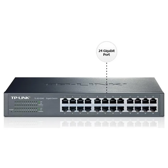 TP-Link TL-SG1024D 24 Port 10/100/1000 Mbps Gigabit Switch