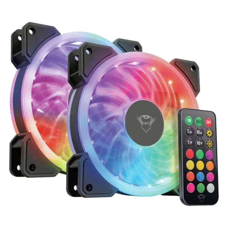 TRUST 22972 GXT 770 RGB AYDINLATMALI 2'Lİ PC KASA FANI
