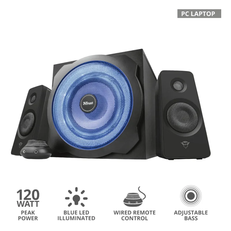 TRUST GXT 628 TYTAN 2.1 IŞIKLI HOPARLÖR SETİ