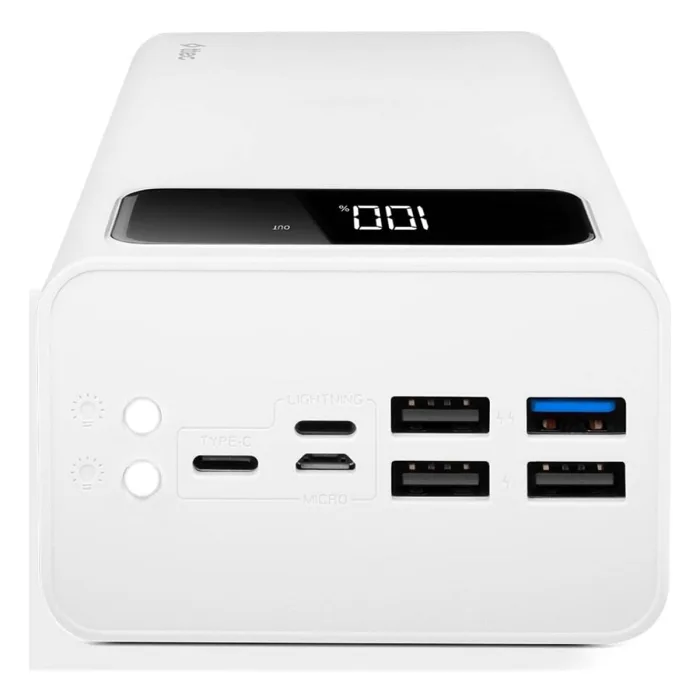 TTEC RECHARGER MEGA PD 50.000MAH 20W TAŞINABİLİR ŞARJ CİHAZI BEYAZ