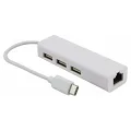 TYPE-C TO 3 PORT USB 3.0 + 1 PORT ETHERNET ÇEVİRİCİ