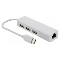 TYPE-C TO 3 PORT USB 3.0 + 1 PORT ETHERNET ÇEVİRİCİ