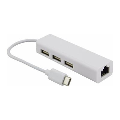 TYPE-C TO 3 PORT USB 3.0 + 1 PORT ETHERNET ÇEVİRİCİ