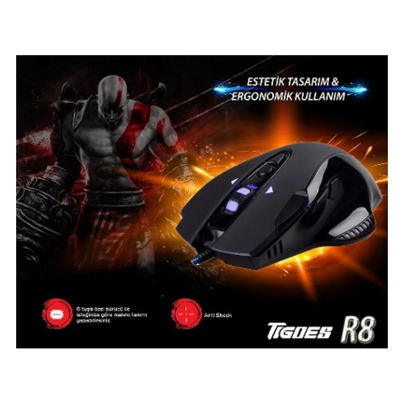 Tigoes R8 Macro Oyuncu Mouse