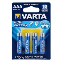 VARTA ENERGY ALKALINE AAA 4'LÜ PİL LR03 MN2400 1.5V